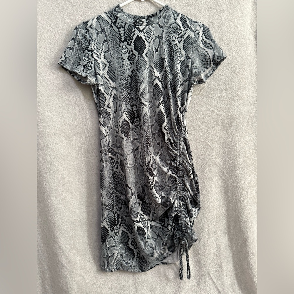 Joe & Elle Monochrome Snakeskin Dress